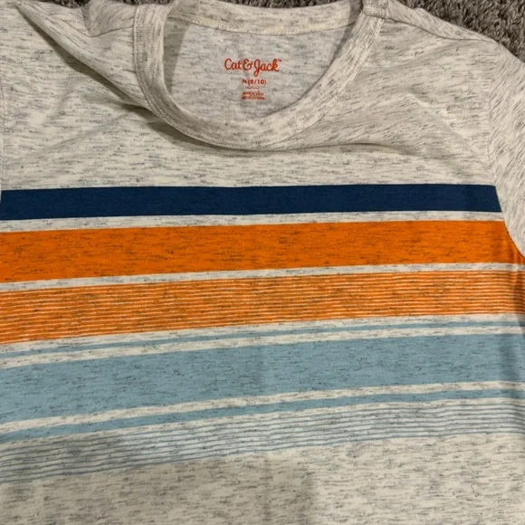 Bundle of 3 Cat & Jack boys striped tshirts, size Medium 10-12 - Picture 5 of 8